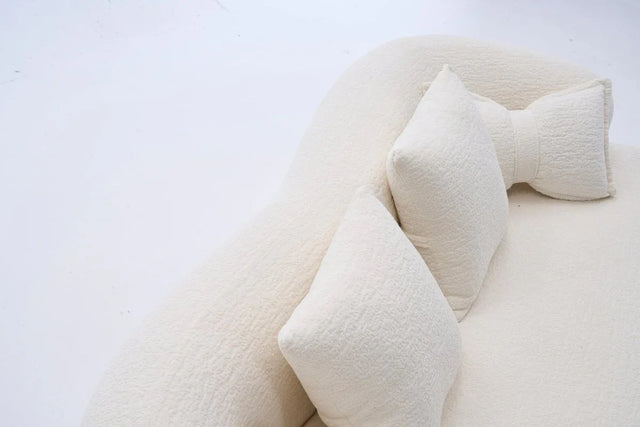 2-in-1 Foldable Chenille Fabric Sofa Bed With Pillows - Omega Lifestyles