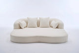 2-in-1 Foldable Chenille Fabric Sofa Bed With Pillows - Omega Lifestyles