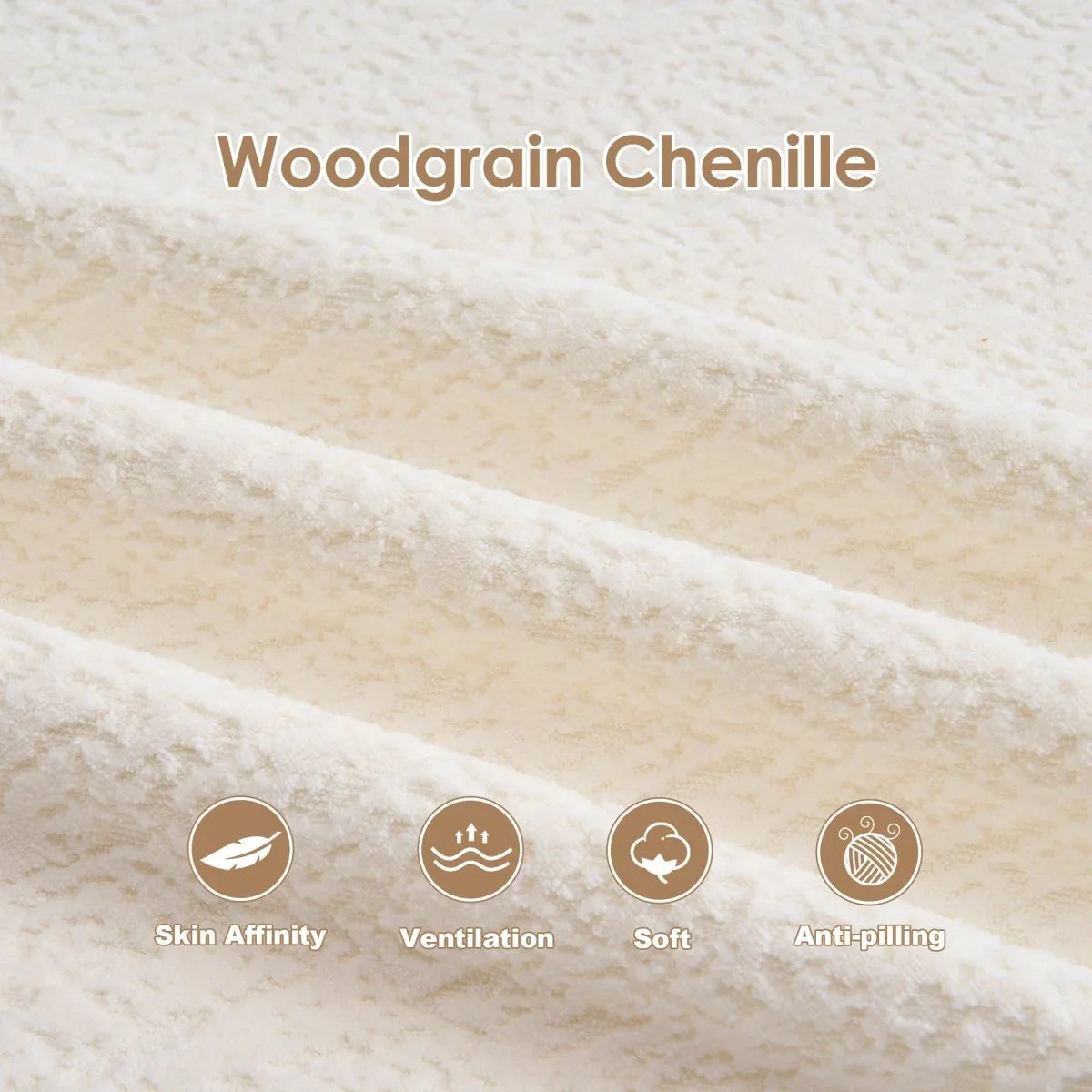 2-in-1 Foldable Chenille Fabric Sofa Bed With Pillows - Omega Lifestyles