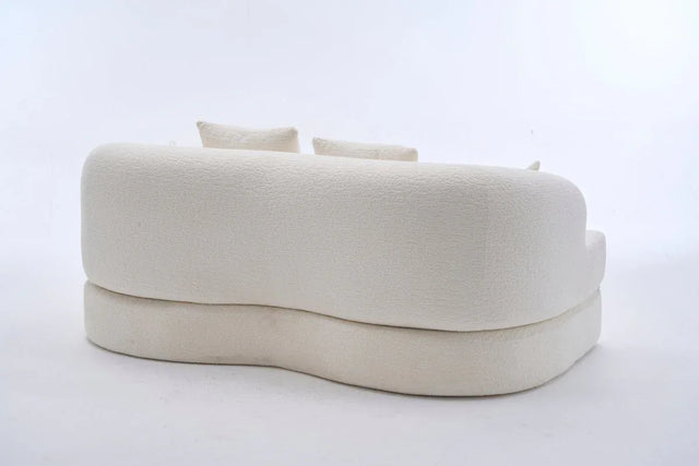 2-in-1 Foldable Chenille Fabric Sofa Bed With Pillows - Omega Lifestyles