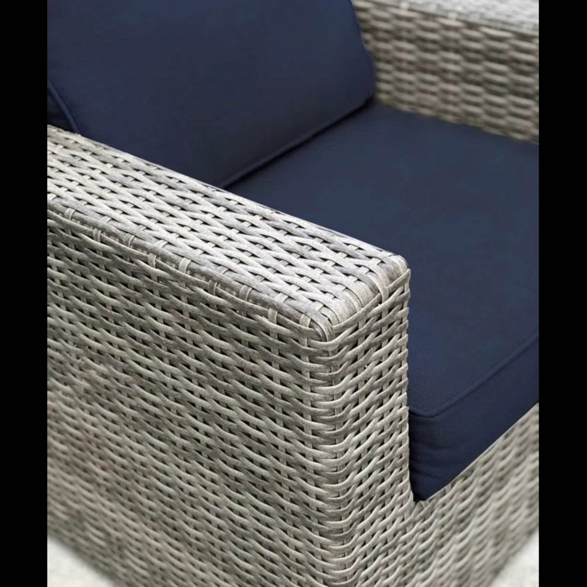 2 - Piece Outdoor Wicker Club Chair Set With Sunbrella Cushions - Restanew - Omega Lifestyles