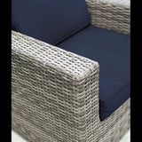 2 - Piece Outdoor Wicker Club Chair Set With Sunbrella Cushions - Restanew - Omega Lifestyles
