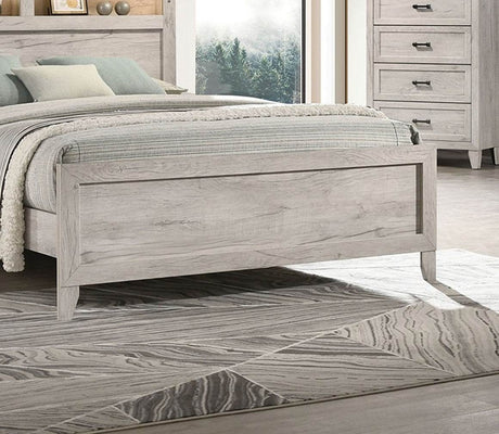 3-Piece Contemporary White Wash Bedroom Furniture Set - Sleep Galleria