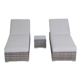3 - Piece Fully Assembled Weather - Resistant Wicker Chaise Lounge Set - Restanew - Omega Lifestyles