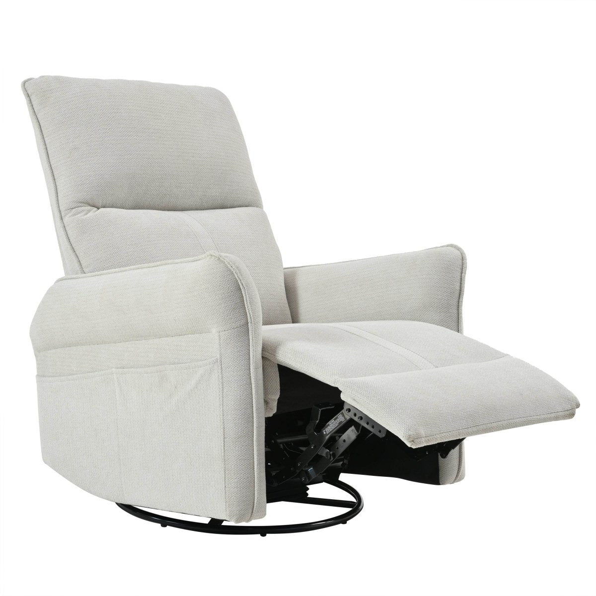 360 - Degree Swivel Rocker Recliner Chair With Footrest - Restanew - Omega Lifestyles