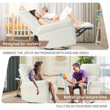 360 - Degree Swivel Rocker Recliner Chair With Footrest - Restanew - Omega Lifestyles