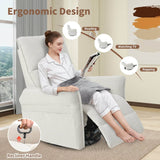 360 - Degree Swivel Rocker Recliner Chair With Footrest - Restanew - Omega Lifestyles