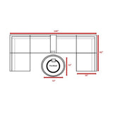 4 - Person Outdoor Wicker Seating Set With Fire Pit - Restanew - Omega Lifestyles