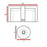 4 - Piece Gray Outdoor Seating Group With Fire Pit - Restanew - Omega Lifestyles