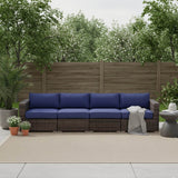 4 - Piece Weather - Resistant Outdoor Wicker Patio Sofa Set - Restanew - Omega Lifestyles