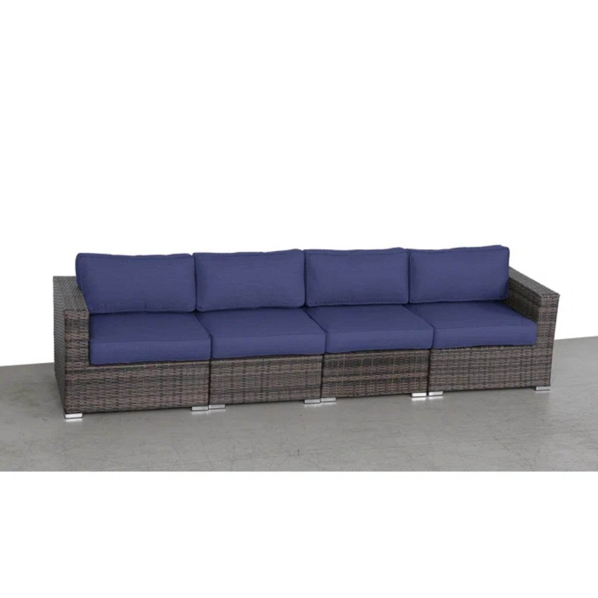 4 - Piece Weather - Resistant Outdoor Wicker Patio Sofa Set - Restanew - Omega Lifestyles