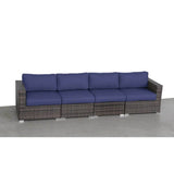 4 - Piece Weather - Resistant Outdoor Wicker Patio Sofa Set - Restanew - Omega Lifestyles