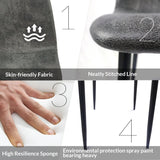 5-Piece 31.5-Inch Round MDF Dining Table Chair Set - Omega Lifestyles