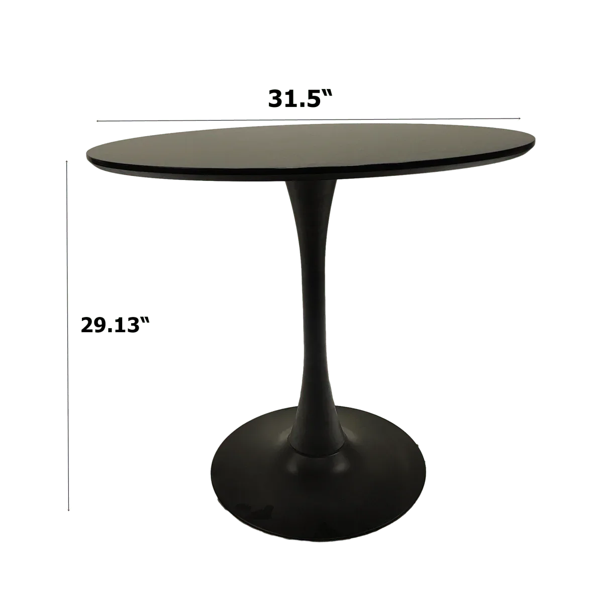 5-Piece 31.5-Inch Round MDF Dining Table Chair Set - Omega Lifestyles