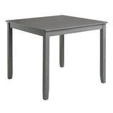 5-Piece Modern Solid Wood Grey Dining Table Set - Omega Lifestyles