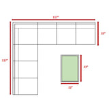 6 - Person Handwoven Wicker Outdoor Seating Group With Cushions - Restanew - Omega Lifestyles