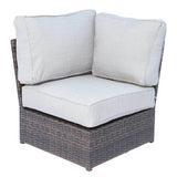 6 - Person Handwoven Wicker Outdoor Seating Group With Cushions - Restanew - Omega Lifestyles