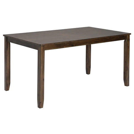 6-Piece Walnut Wooden Dining Table Set With Chairs And Bench - Omega Lifestyles