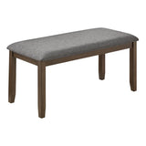 6-Piece Walnut Wooden Dining Table Set With Chairs And Bench - Omega Lifestyles