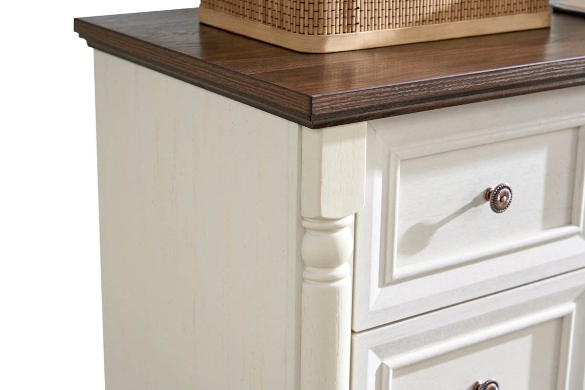 7-Drawer Rustic Walnut Storage Dresser Chest - Sleep Galleria