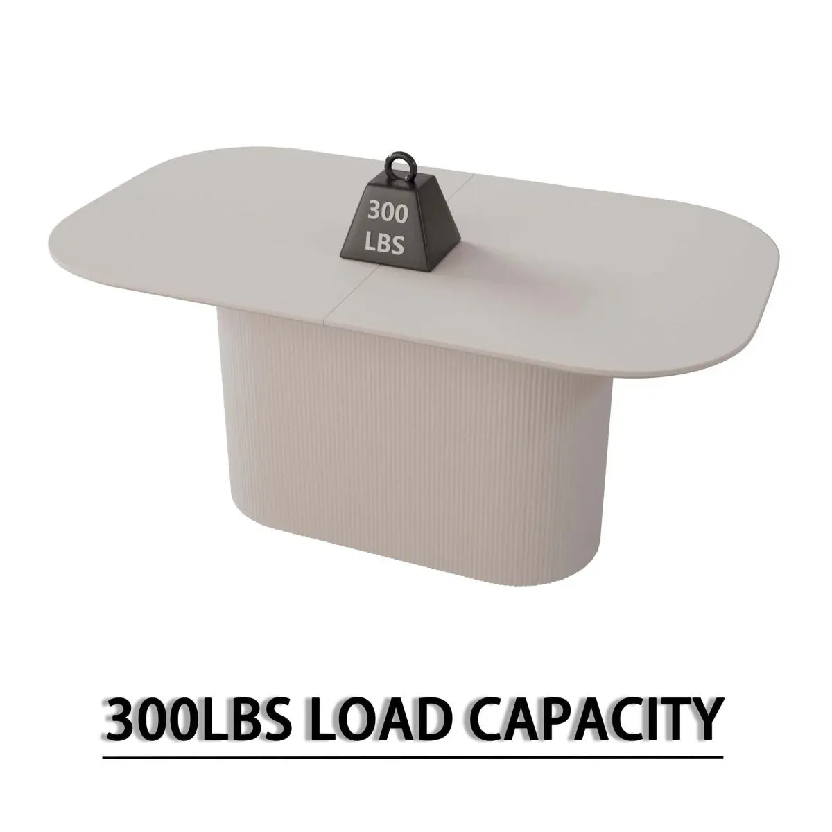 7-Piece Modern Cream MDF Dining Table And Chair Set - Omega Lifestyles