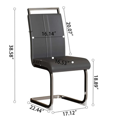 7-Piece Modern Cream MDF Dining Table And Chair Set - Omega Lifestyles