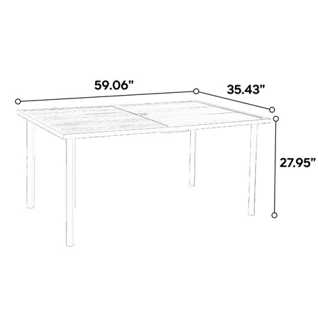 7 Piece Outdoor Wicker Patio Dining Set With Cushions - Restanew - Omega Lifestyles