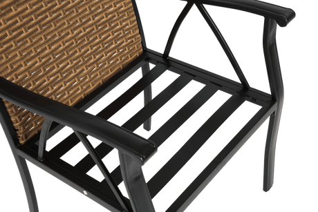 7 Piece Outdoor Wicker Patio Dining Set With Cushions - Restanew - Omega Lifestyles