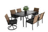7 Piece Outdoor Wicker Patio Dining Set With Cushions - Restanew - Omega Lifestyles