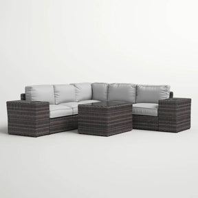 8-Piece Fully Assembled Outdoor Wicker Seating Group With Cushions - Omega Lifestyles