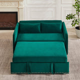 Adjustable Velvet Sleeper Sofa Bed With USB Port - Restanew - Omega Lifestyles