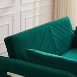 Adjustable Velvet Sleeper Sofa Bed With USB Port - Restanew - Omega Lifestyles