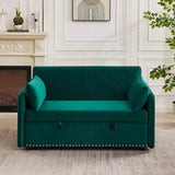 Adjustable Velvet Sleeper Sofa Bed With USB Port - Restanew - Omega Lifestyles