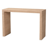 Bohemian Jute Console Table With Rectangular Top - Omega Lifestyles