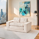 Convertible 2-in-1 Boneless Corduroy Loveseat Sofa Bed - Omega Lifestyles