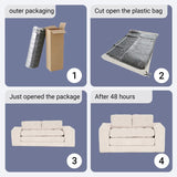 Convertible 2-in-1 Boneless Corduroy Loveseat Sofa Bed - Omega Lifestyles