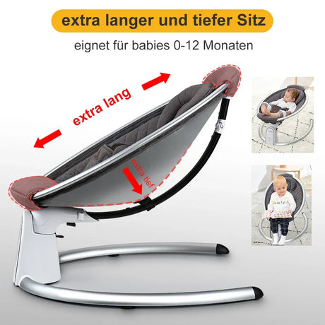 Electric Bluetooth Baby Bouncer Swing With Music Speaker - Omega Lifestyles