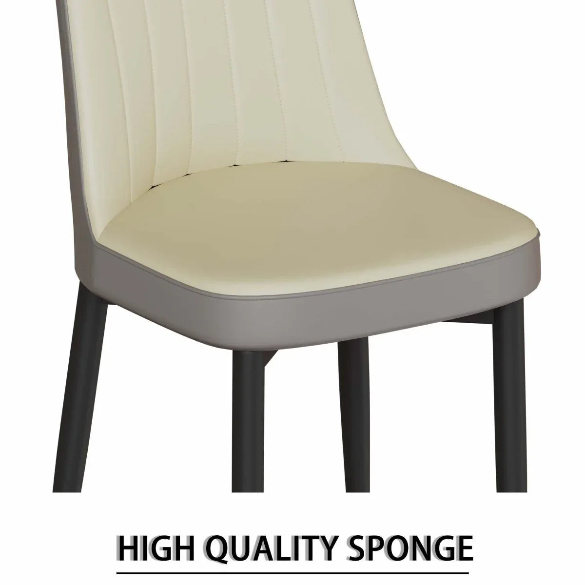 Expandable MDF Dining Table With Eight PU Fabric Chairs Set - Omega Lifestyles