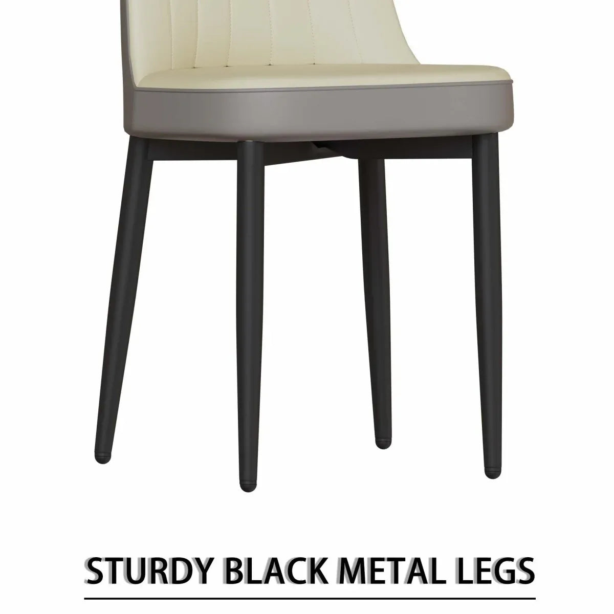 Expandable MDF Dining Table With Eight PU Fabric Chairs Set - Omega Lifestyles