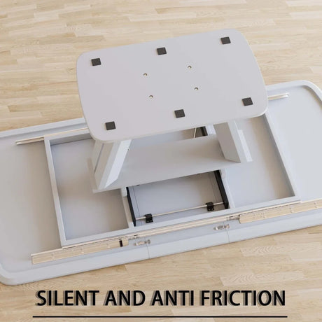 Expandable Modern MDF Dining Table With 4 PU Chairs Set - Omega Lifestyles