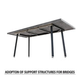 Expandable Rectangular Dining Table With Six PU Chairs - Omega Lifestyles