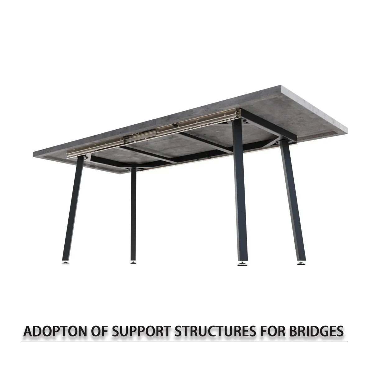 Expandable Rectangular MDF Dining Table With 4 Padded Chairs - Omega Lifestyles