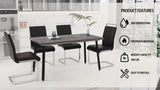 Expandable Square Dining Table Set With 4 Cushioned Armless Chairs - Omega Lifestyles