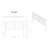 Farmhouse Style Grey Solid Wood King Bed Frame With Storage - Restanew - Omega Lifestyles
