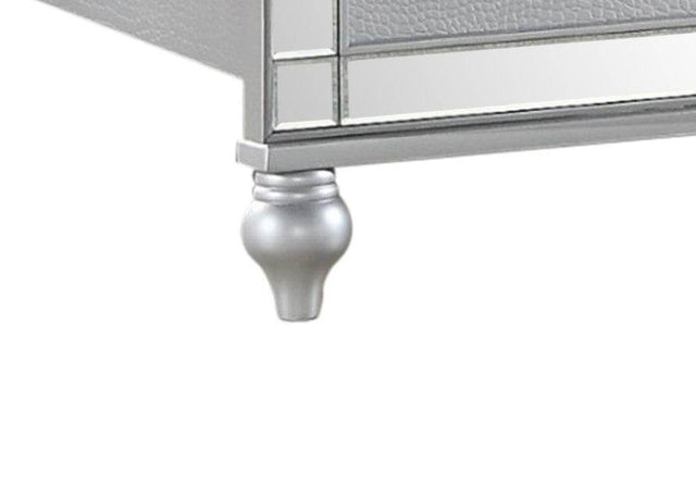 Full Crystal-Tufted Upholstered LED Wood Bed Frame - Omega Lifestyles