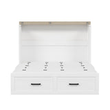 Full Foldable Murphy Cabinet Bed With Charging Station - Restanew - Omega Lifestyles