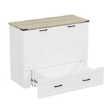 Full Foldable Murphy Cabinet Bed With Charging Station - Restanew - Omega Lifestyles