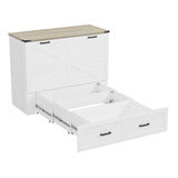 Full Foldable Murphy Cabinet Bed With Charging Station - Restanew - Omega Lifestyles