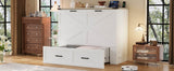 Full Foldable Murphy Cabinet Bed With Charging Station - Restanew - Omega Lifestyles