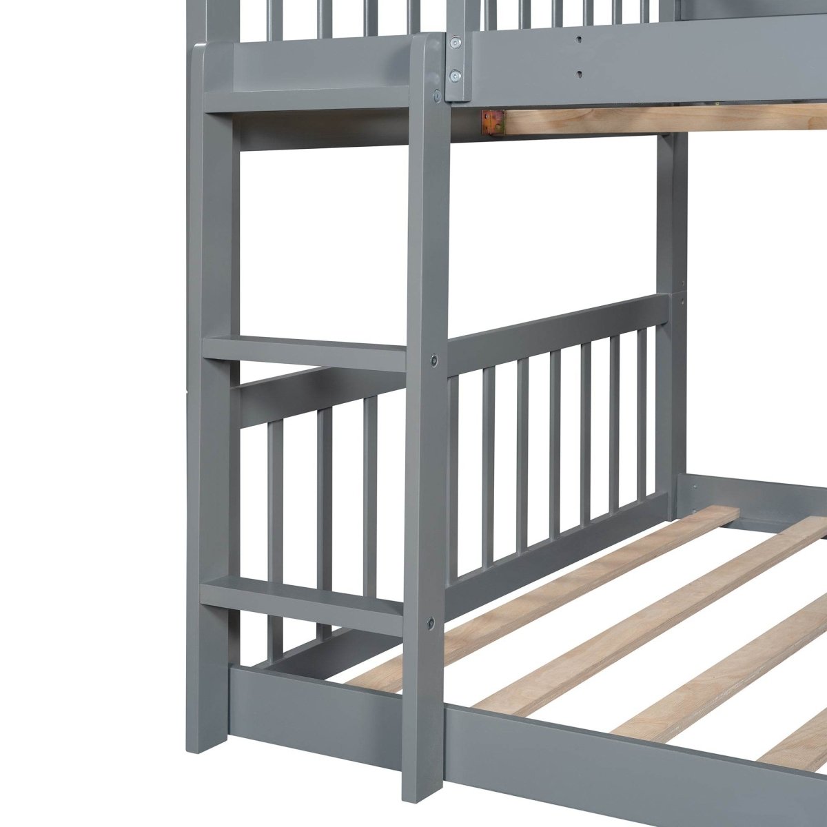 Full Over Full Over Full Triple Solid Wood Full Bed Frame - Restanew - Omega Lifestyles